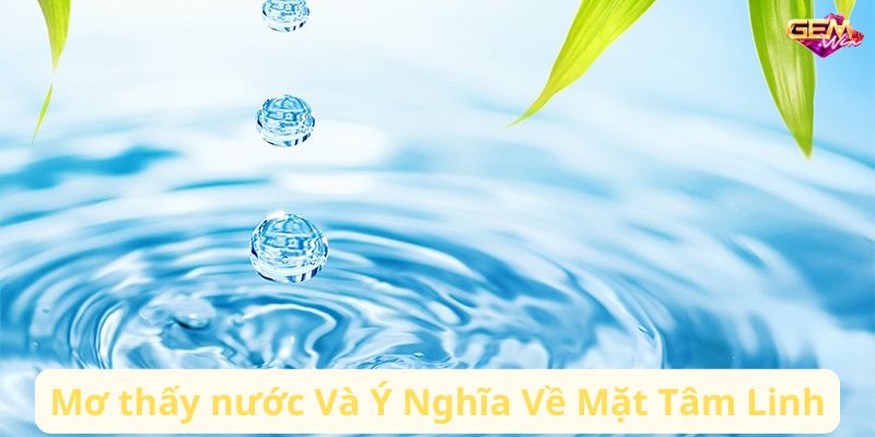 mo thay nuoc 1 Mơ thấy nước Và Ý Nghĩa Về Mặt Tâm Linh